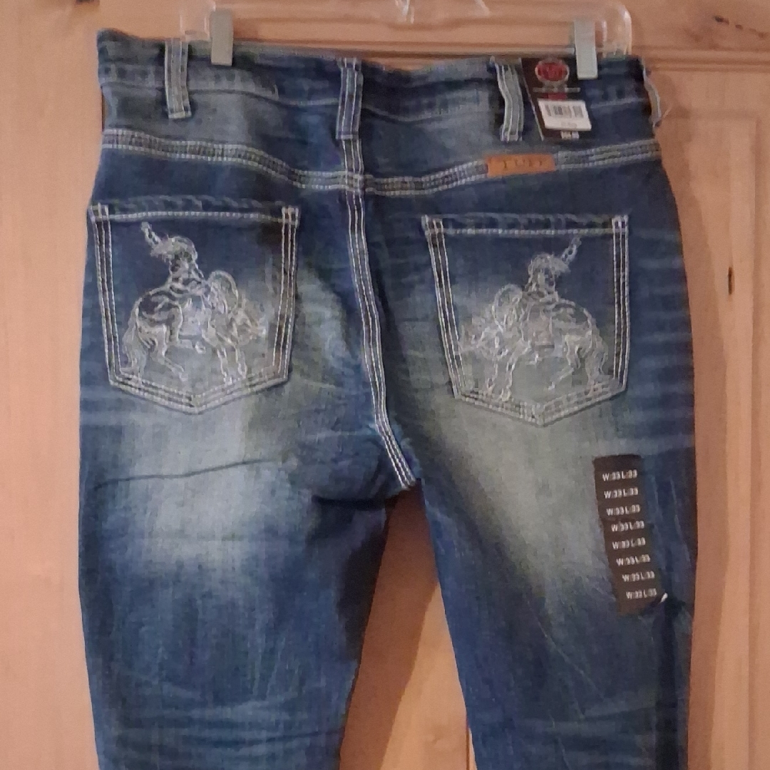 Cowgirl Tuff Blue Flare Jeans